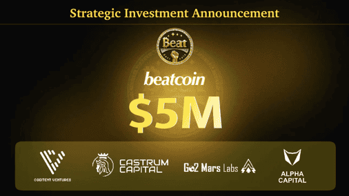 BeatCoin Secures $5M Strategic Round to Standardize Web3 Behavior Value Settlement